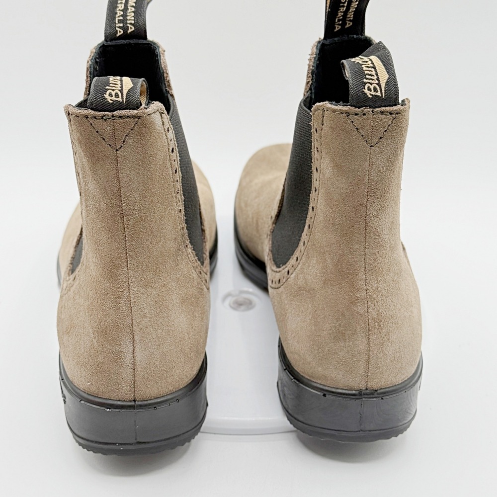 Blundstone Chelsea Boots 2516 HighTop Size 8 US Dark Mushroom Suede Brogue New - Picture 9 of 11